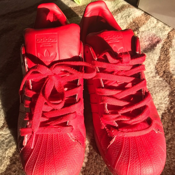 adidas superstar adicolor red